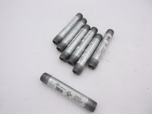 7 Pack Southwire 5" x 1/2" Metal Conduit Pipe Nipples