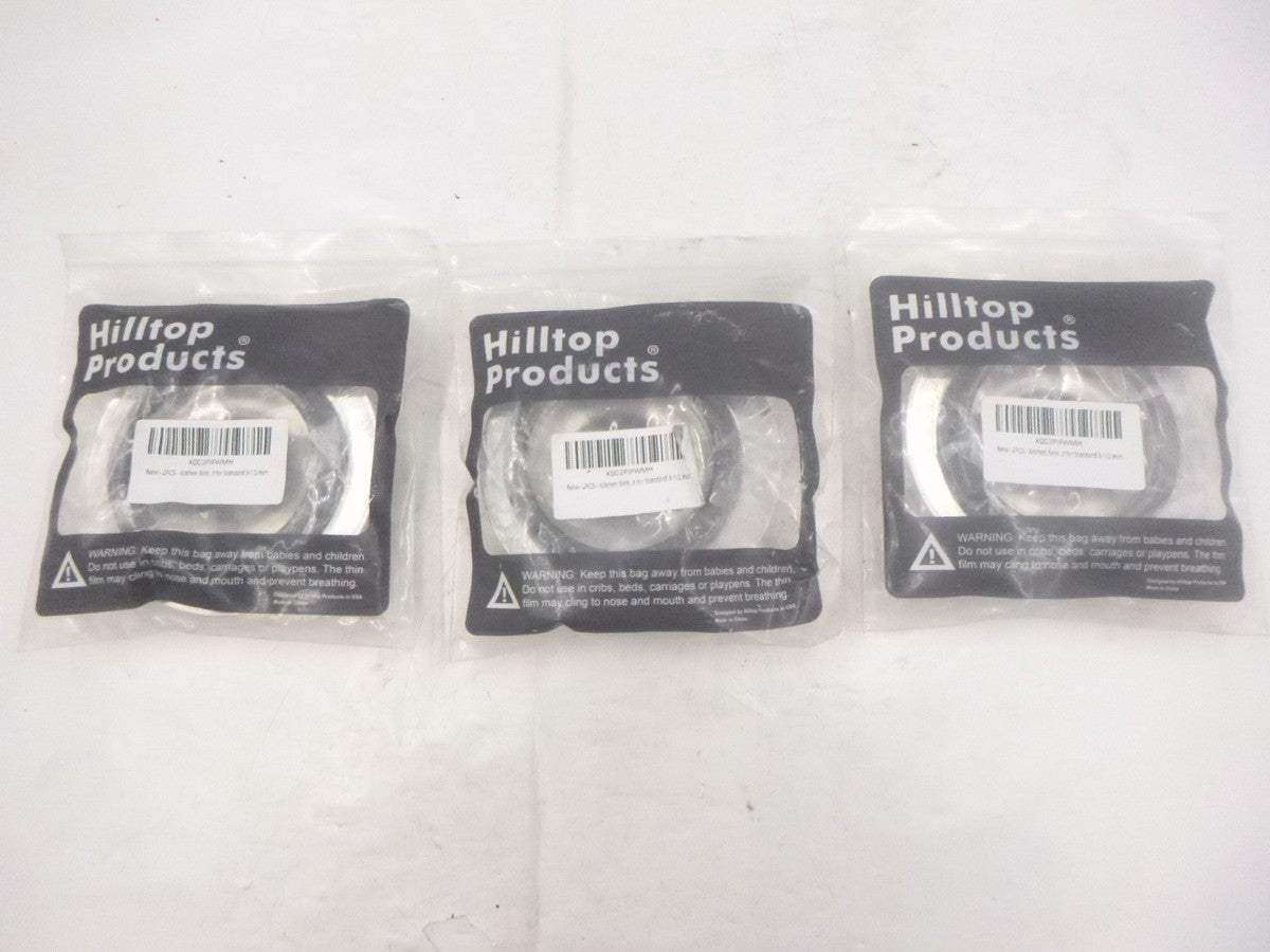 3 Pack Hilltop Kitchen Sink Strainer/Stopper Basket Steel For 3-1/2" Drain