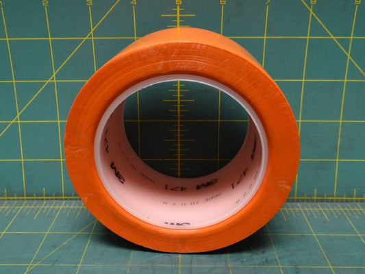 3M 471 Vinyl Tape 2 in x 36 yd, 5.2 mil Orange 471-ORANGE-2"X36YD-BULK