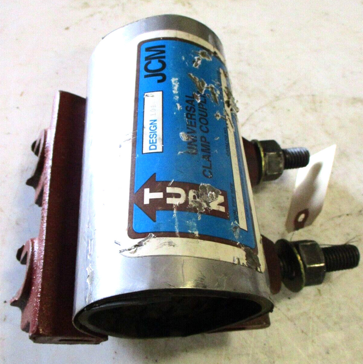 JCM 101-0238-6 Pipe Repair Clamp 2" & 2-1/2" (2.35-2.63 OD) x 6" Long / 2-Bolt