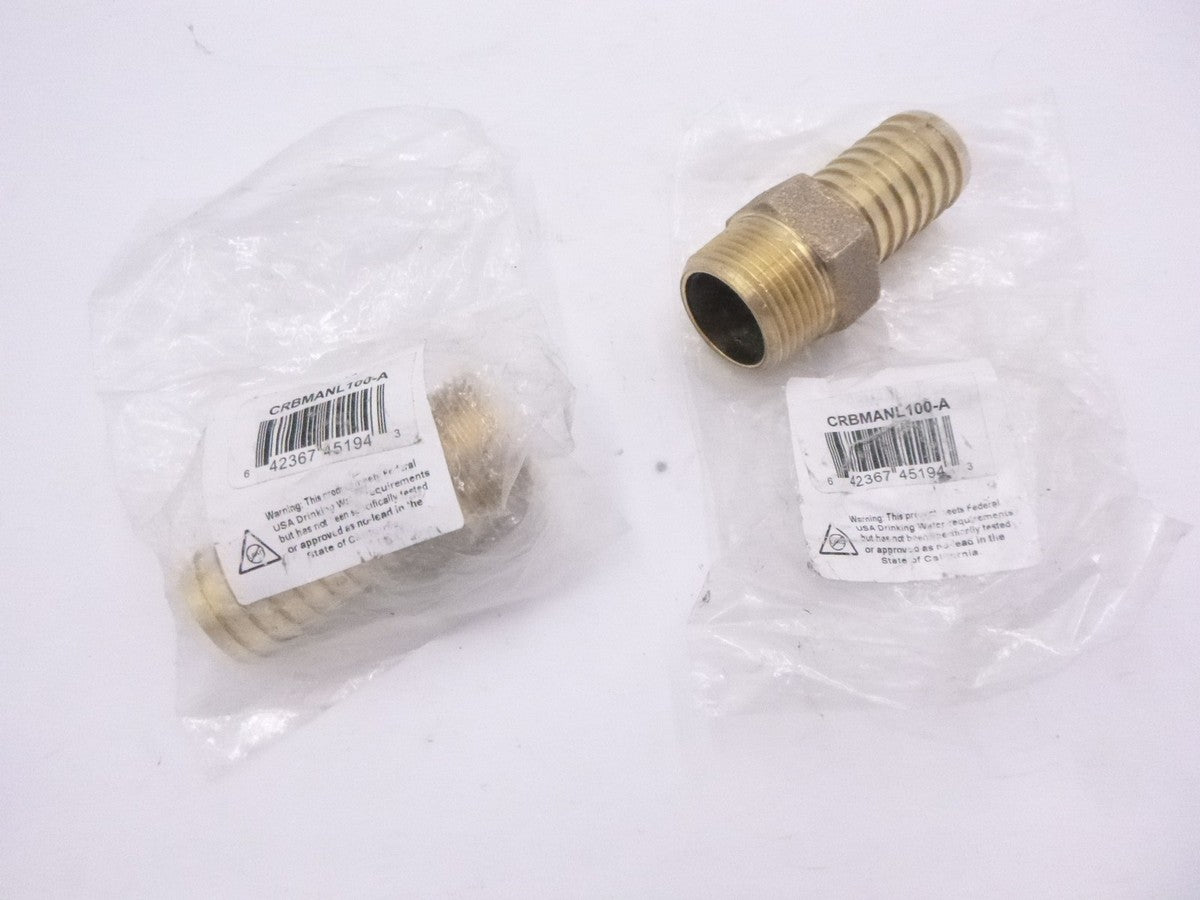 2 Pack Merrill 1" No Lead Bronze Light Duty Male Adapters