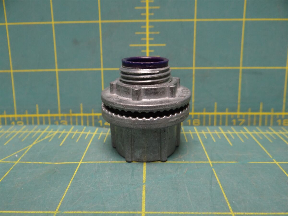 Watertight Conduit Hub, Die Cast Zinc, 1/2" NPT