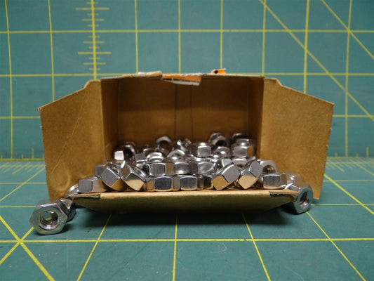 (Qty: 78) 1/4"-20 18-8 Stainless Steel Hex Nut 7/16" Width 7/32" Height Course