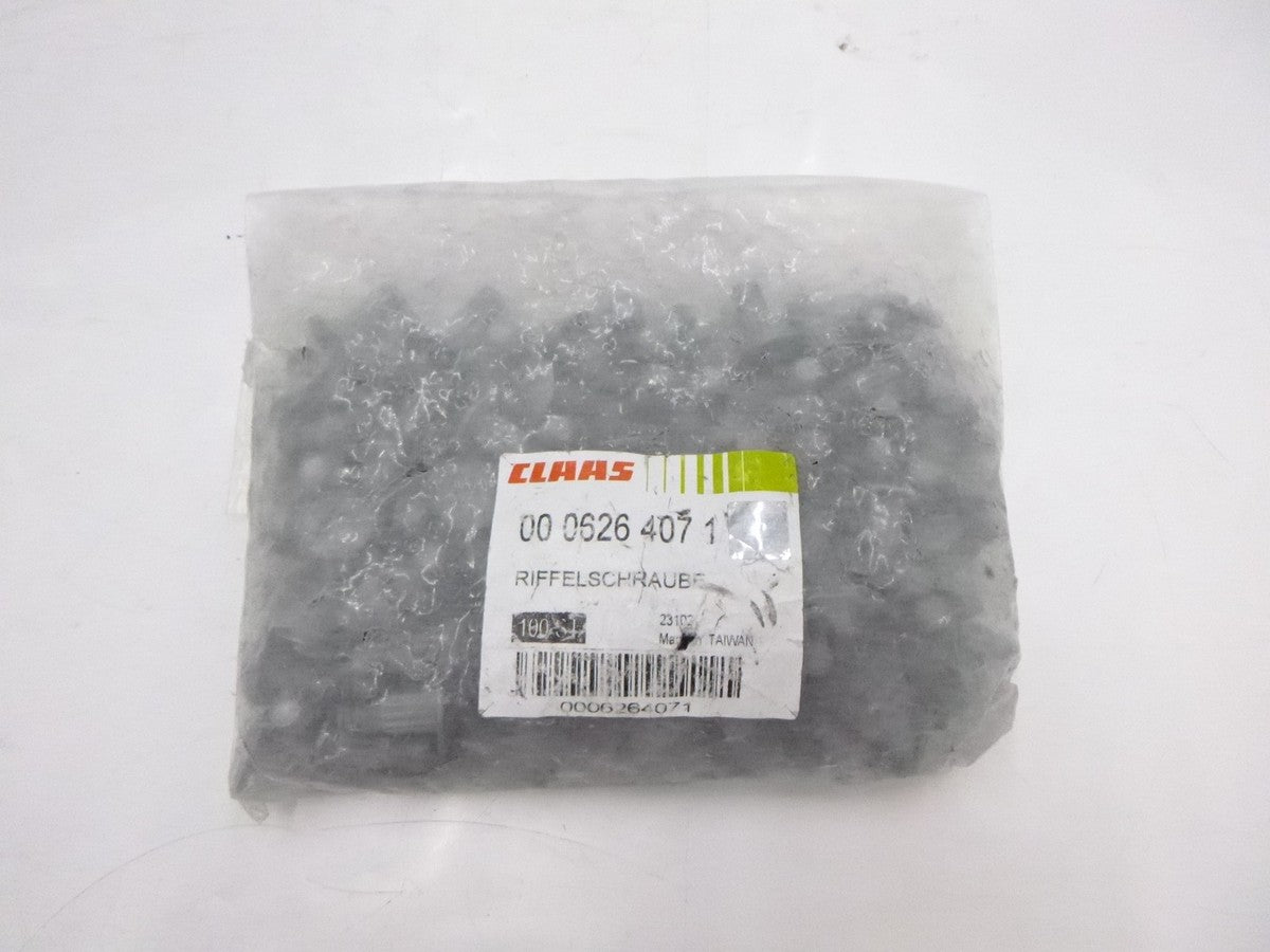 100 Pack Claas Splined Cup Head Bolts & Nuts 0006264071 M6 x 16mm