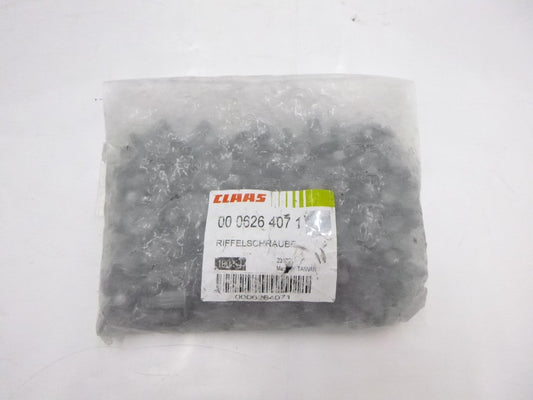 100 Pack Claas Splined Cup Head Bolts & Nuts 0006264071 M6 x 16mm