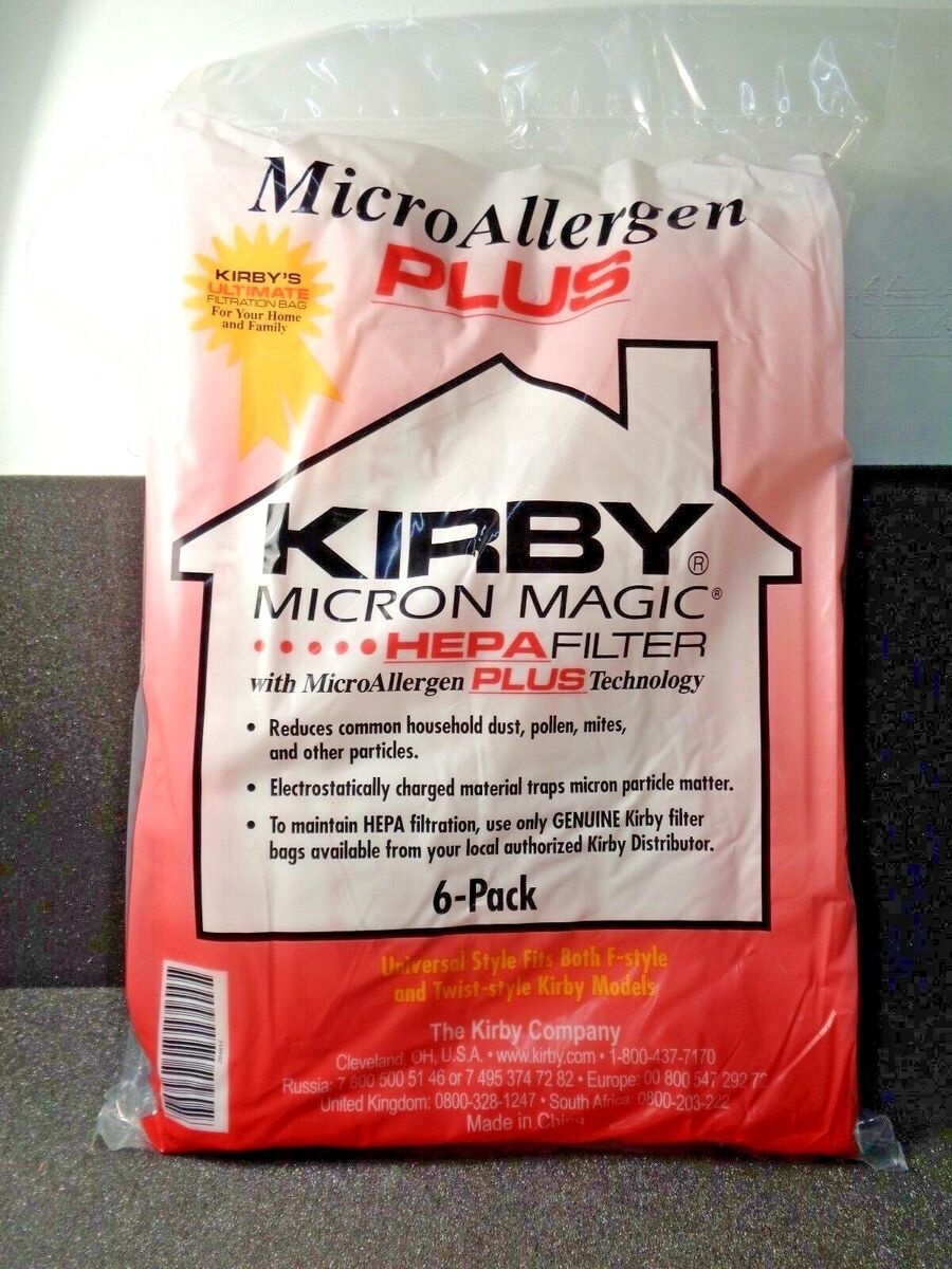 Kirby Micron Magic Micro Allergen Plus HEPA Vacuum Filter Bags (Lot of 6)