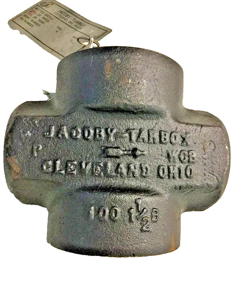 Jacoby-Tarbox Flapper Sight Flow Indicator Valve 1-1/2" F-NPT WCB Body