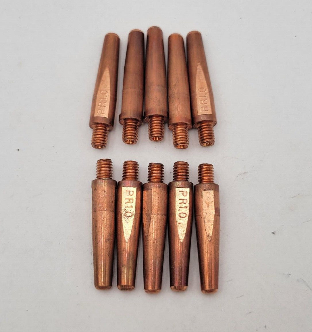10 Pc Panasonic TET01068 Contact Tip Type R 1.0mm 45mm Length Welding Consumable