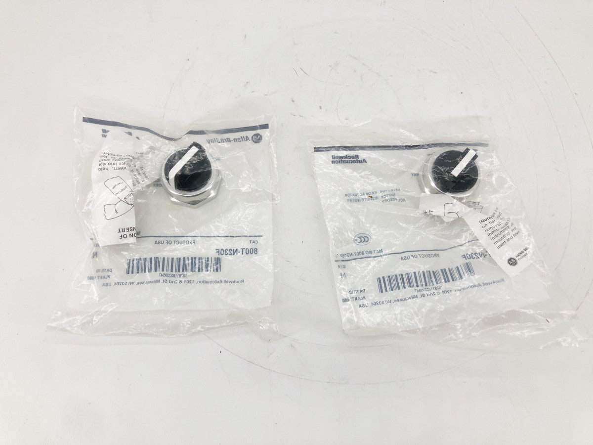 Lot of 2 New Allen-Bradley 800T-N230F Ser. N Selector Switch Knobs