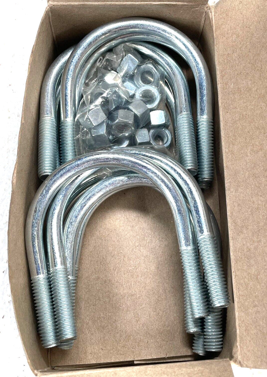 Chicago 50089-0 PN: 022, Zinc U-Bolt, 2" Pipe 375" x 2.50" x 3.125" (Box of 10)