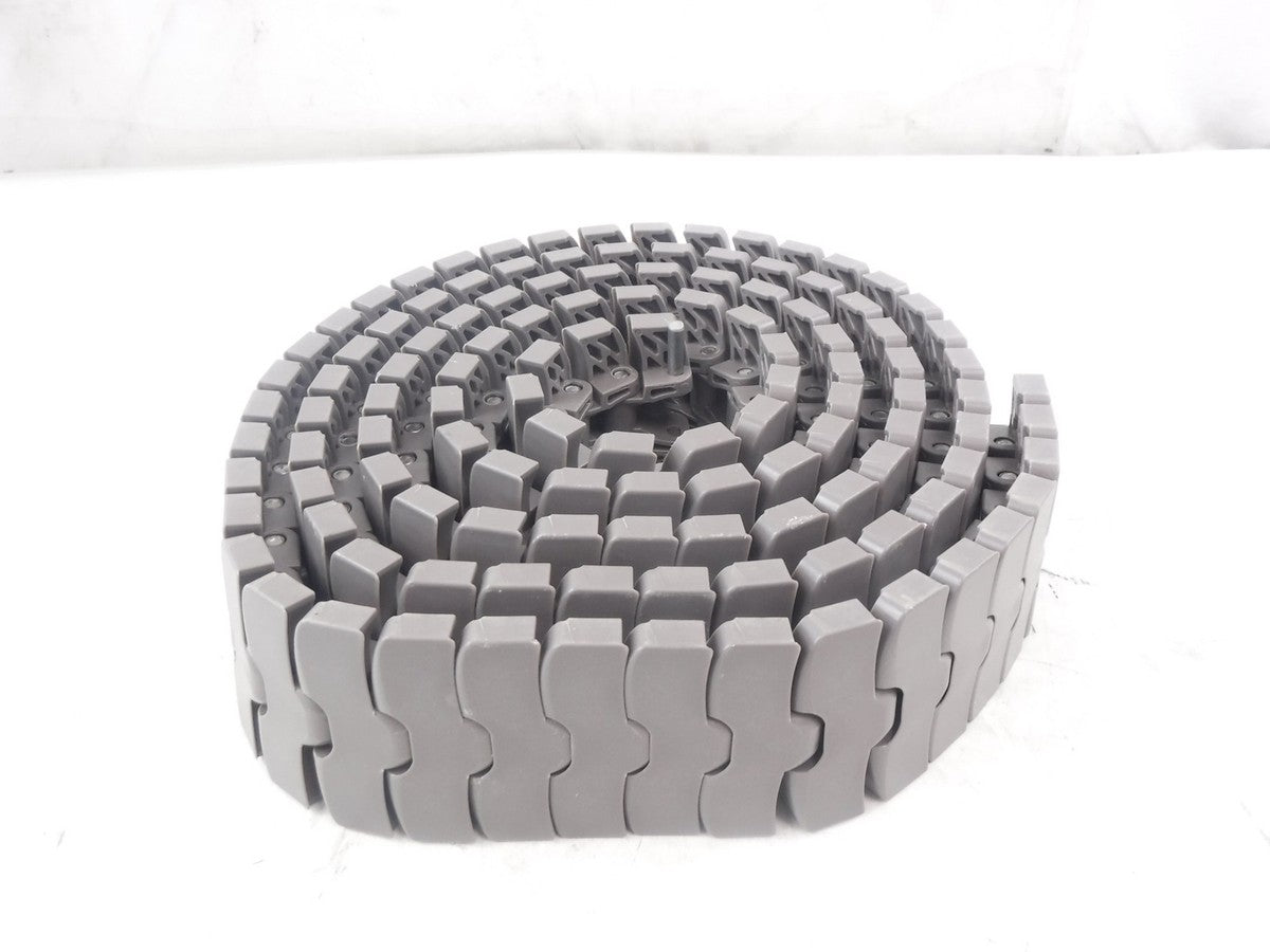 10'L Rexnord 84mm W Gray FTM1055 K84MM HP Table Top Chain 10145338