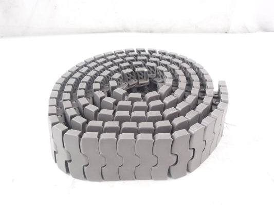 10'L Rexnord 84mm W Gray FTM1055 K84MM HP Table Top Chain 10145338