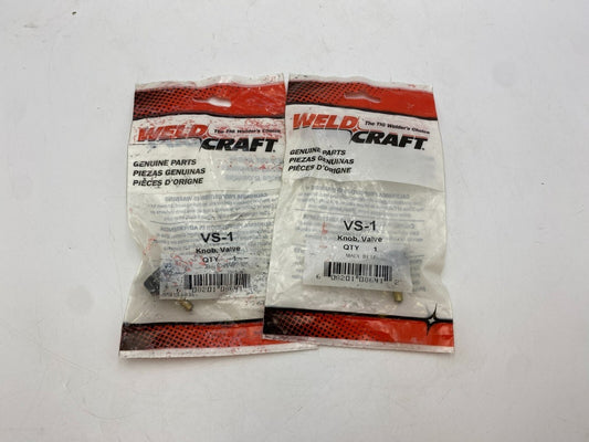 2PC Weld Craft	VS-1 Valve Knob Genuine Welding Replacement Parts NOS 2 Pieces