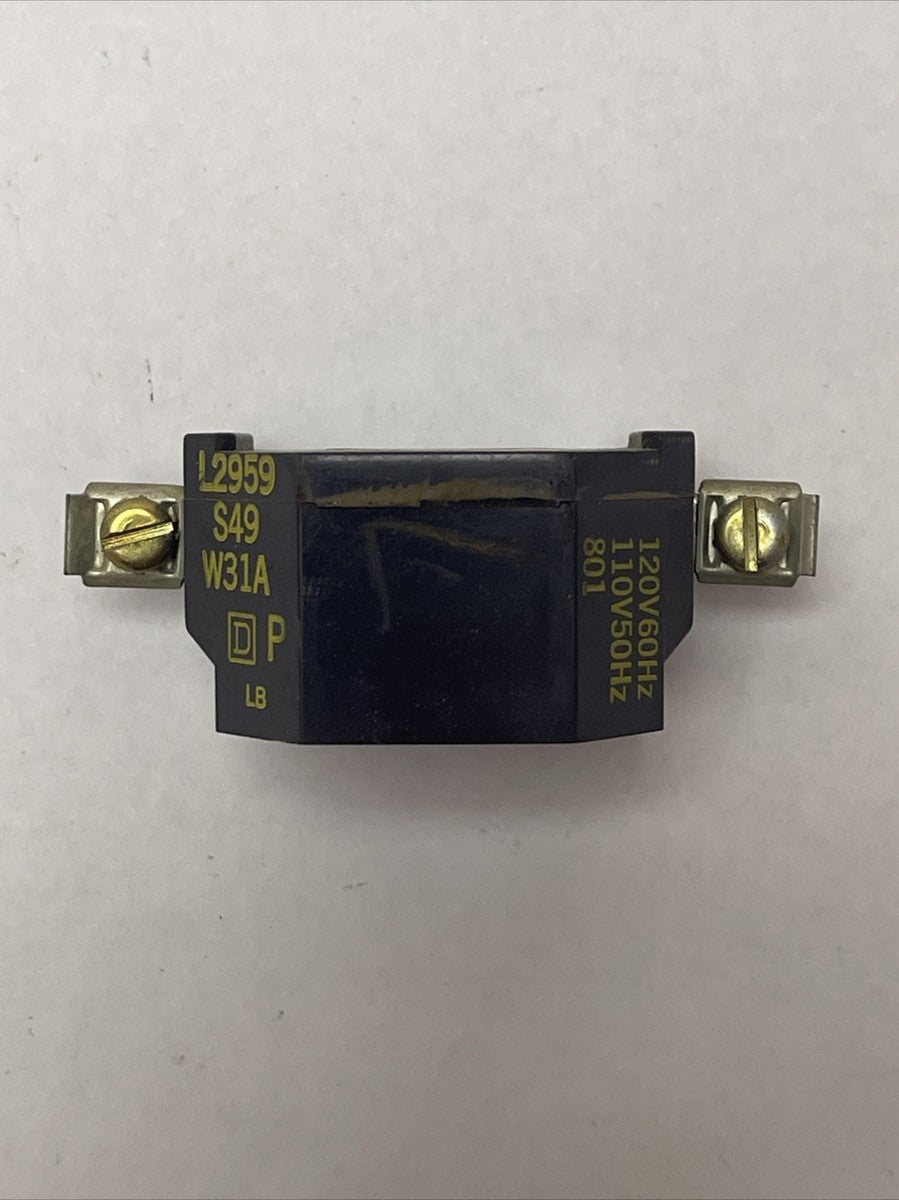 SQUARE D L2959 S49 W31A COIL 120V 60HZ 110V 50HZ