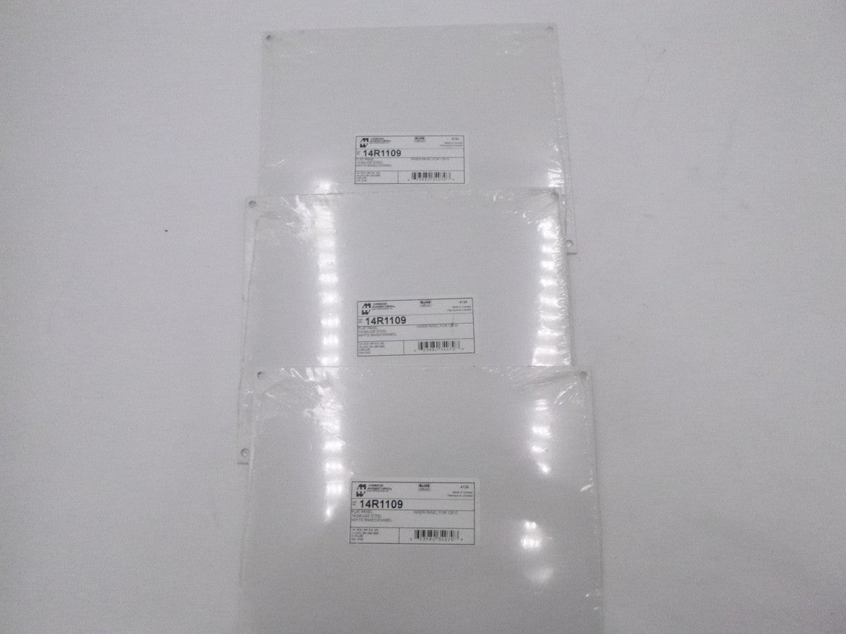 3 Pack Hammond Manufacturing 14R1109 Flat Inner Panel for 12" x 10"