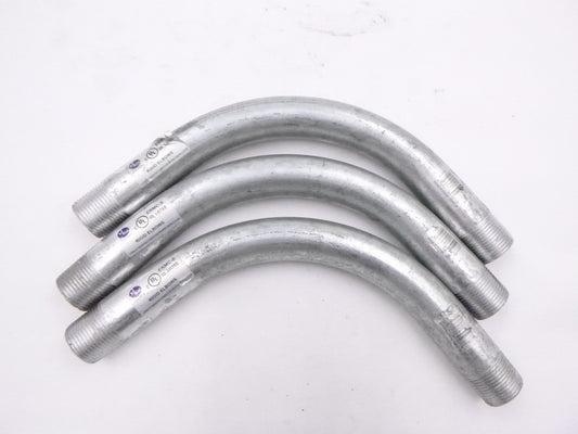 3 Pack Halex 64107 3/4" 90° Rigid Conduit Elbows