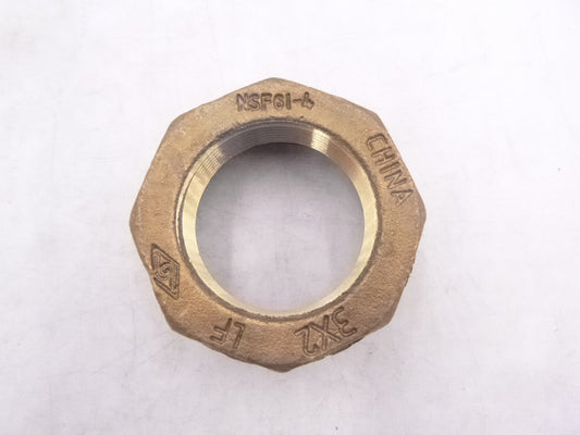 3" x 2" NPT Threaded Hex Bushing  Lead Free Brass Pipe Fitting NSF61-4