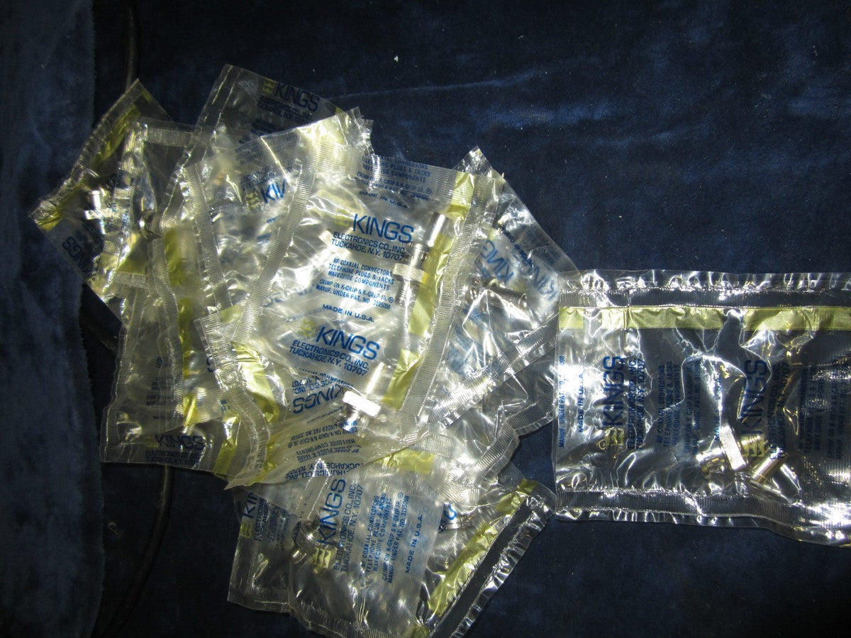 Kings KC-59-128 BNC Crimp Connectors Lot of 19