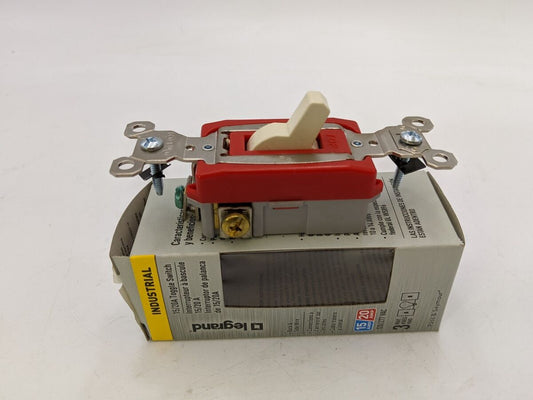 1 Piece Legrand Industrial Toggle Switch Light Almond 15/20A RPS20AC3LACC6 NOS