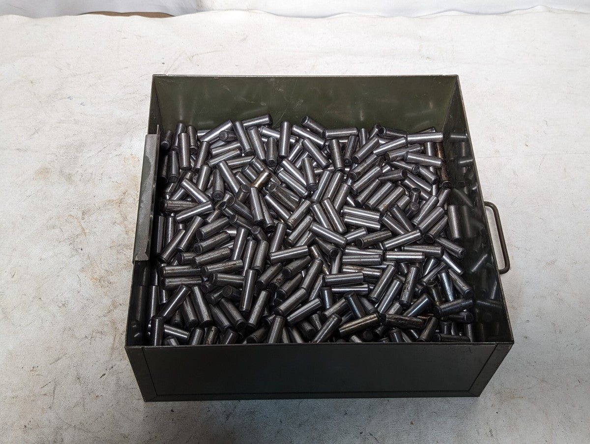 44 pounds of metal dowel pins, 1.5 in long, 0.5 in diameter