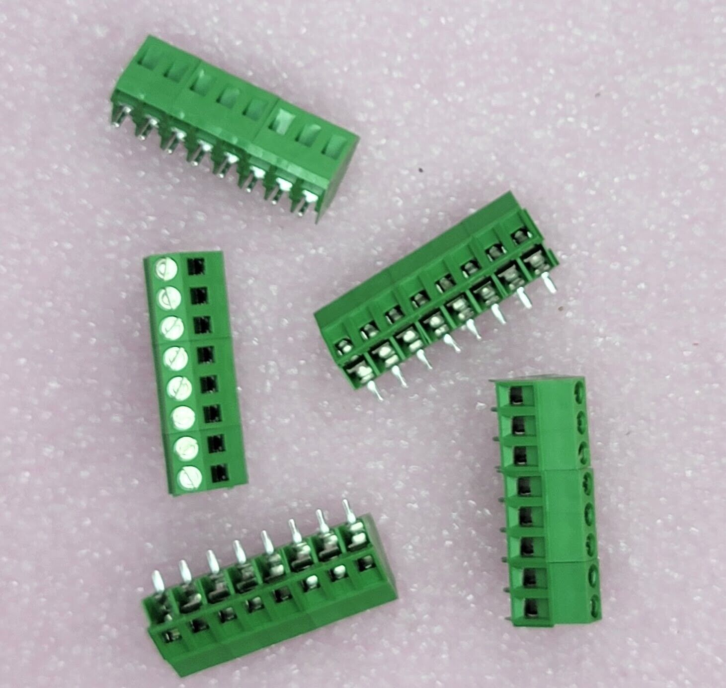 Lot of 4 - Blockmaster - MB320-500M08GF - Wire to Board Terminal Block, 8 Poles