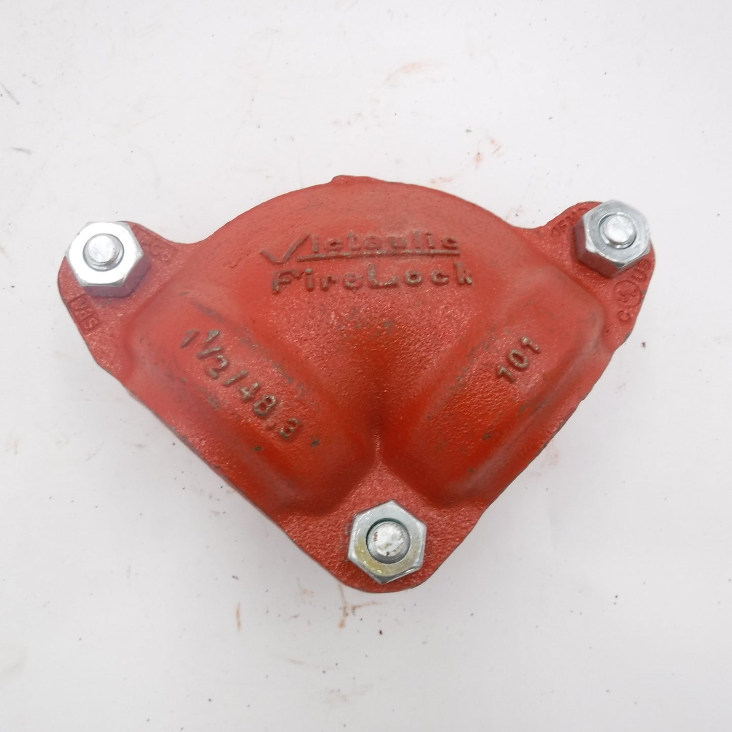 Victaulic 101 Firelock 1-1/2" 90° Grooved Ductile Iron Elbow Orange Enamel