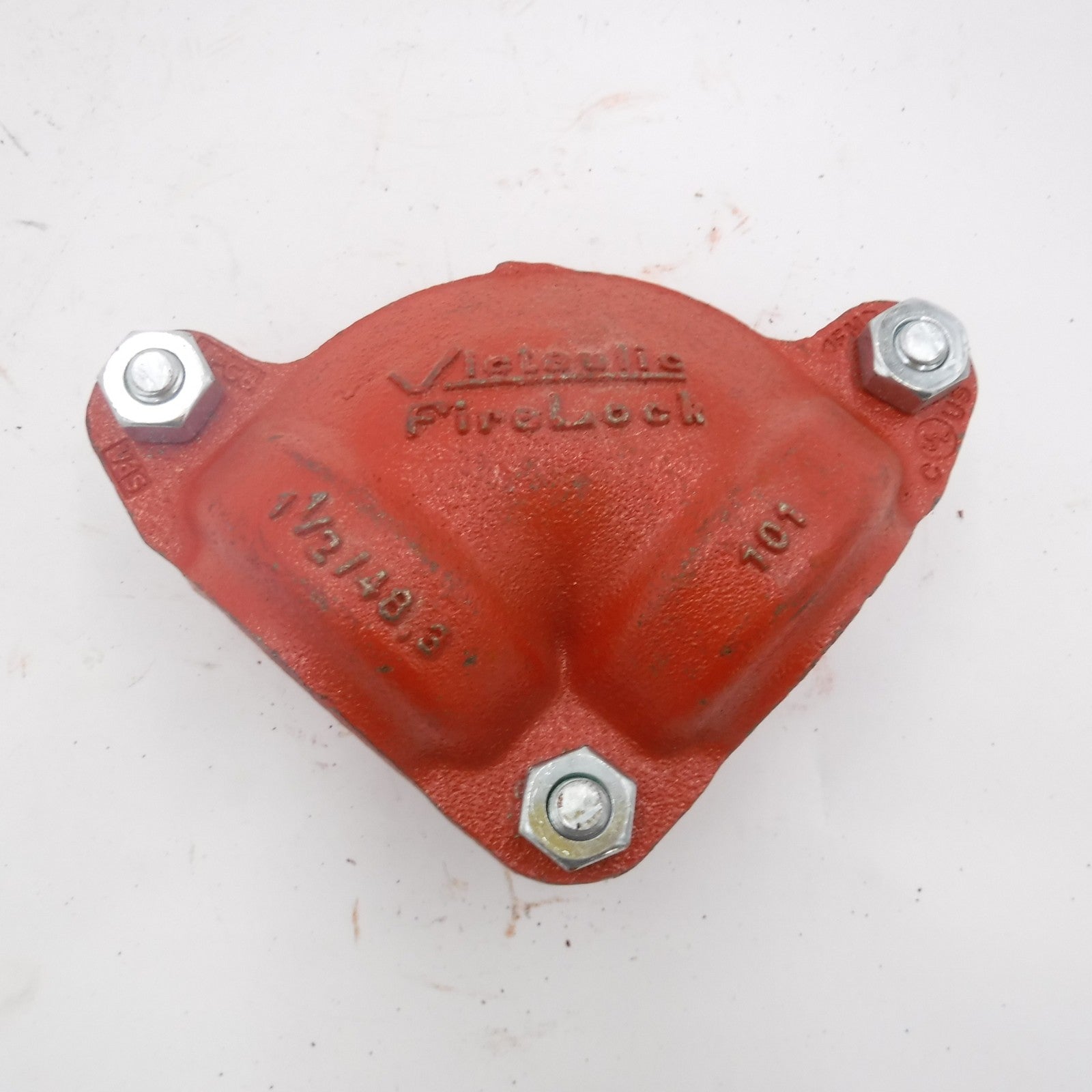 Victaulic 101 Firelock 1-1/2" 90° Grooved Ductile Iron Elbow Orange Enamel