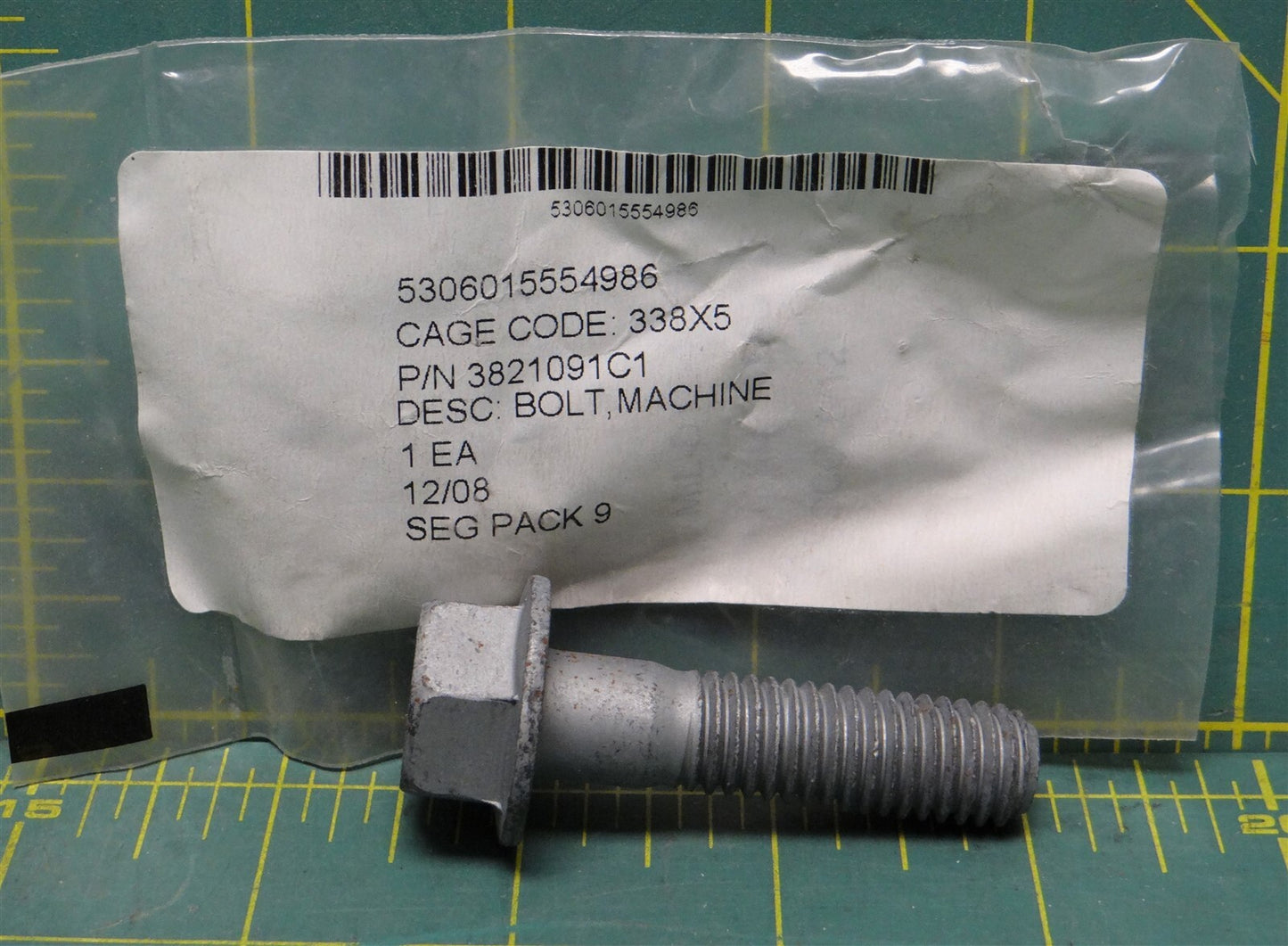(11) 1/2"-13 x 2" Steel Partially Threaded Hex Flange Bolt NSN 5306-01-556-6401