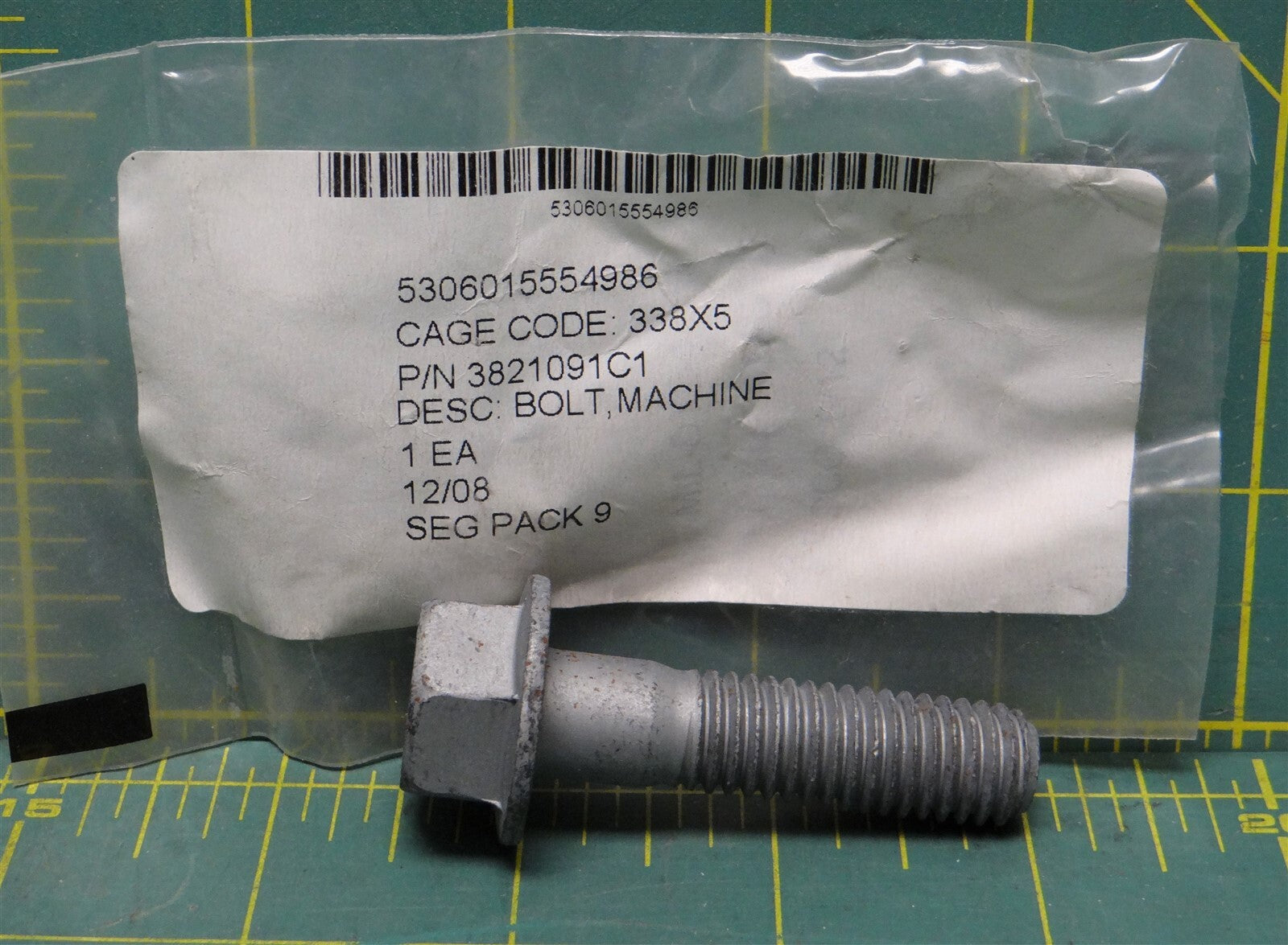 (11) 1/2"-13 x 2" Steel Partially Threaded Hex Flange Bolt NSN 5306-01-556-6401