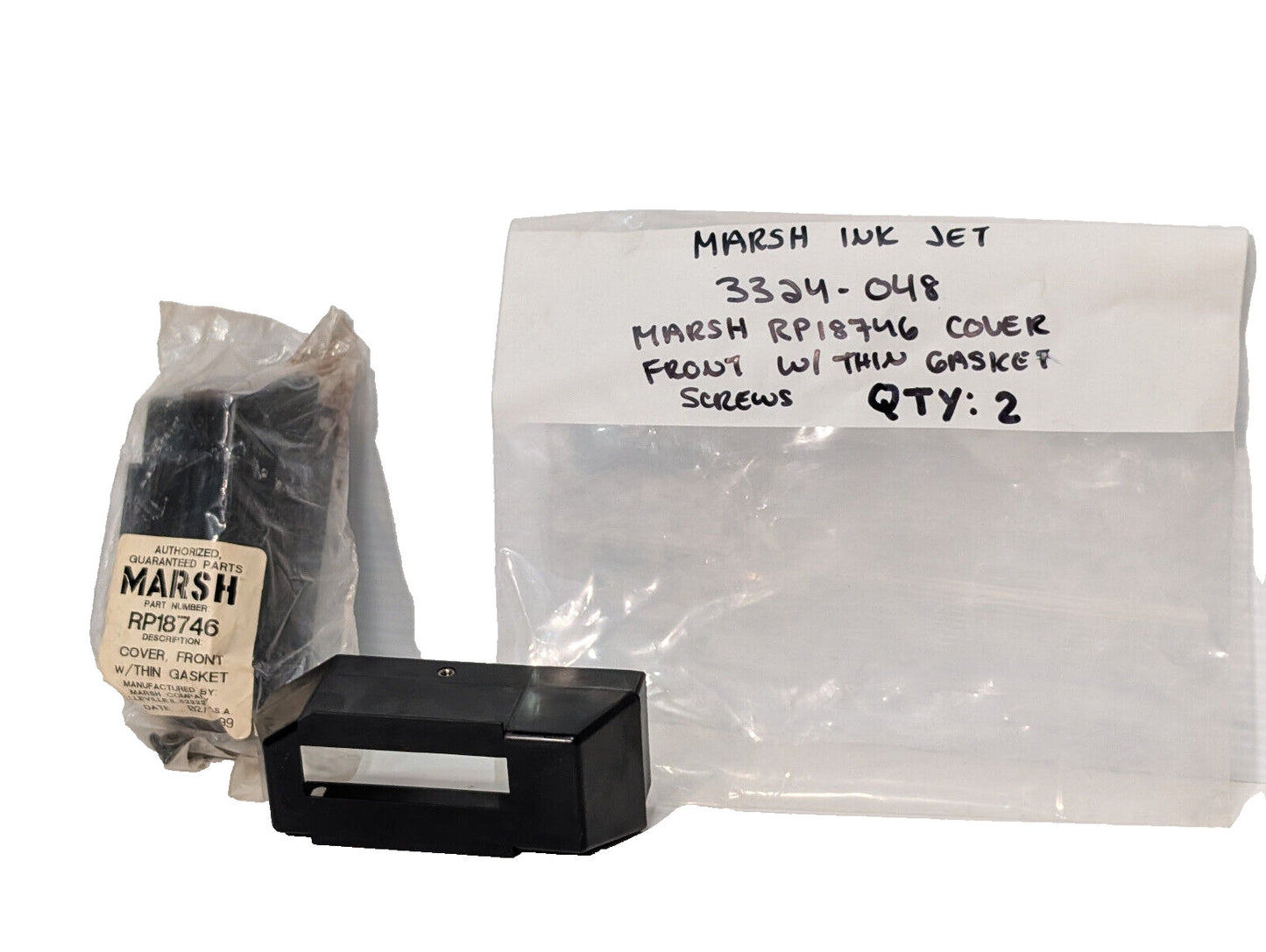 Lot of 2: Marsh Co. RP18746 Front Cover, Thin Gasket, Hi-Res Ink Jet 3324-048