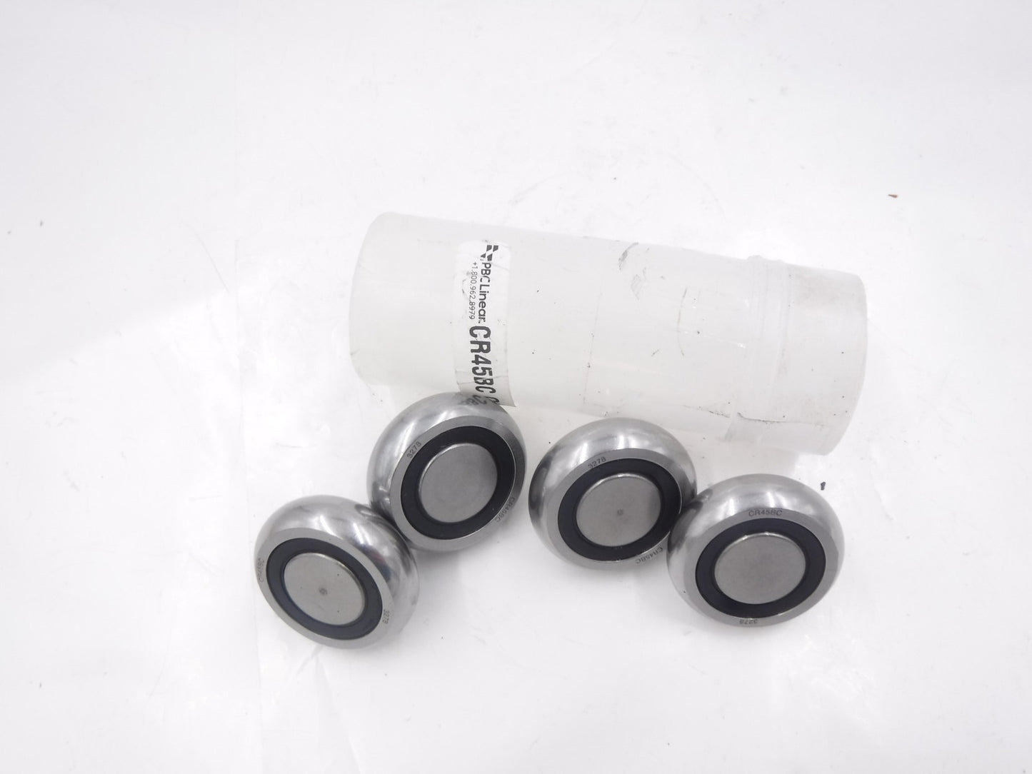 4 Pack PBC Linear 45mm 2RS Linear Ball Bearings CR45BC For Rail Guide