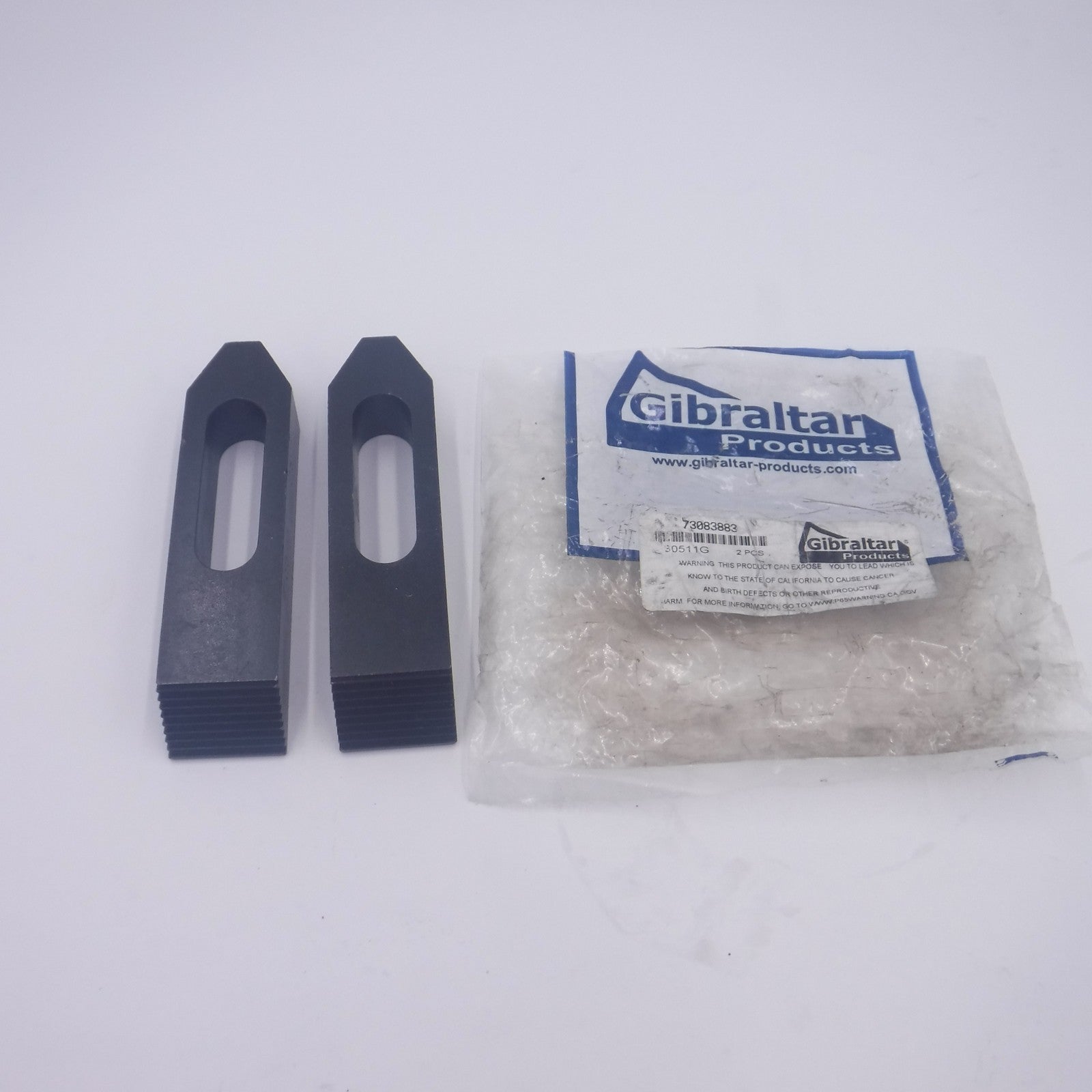 2 Pack Gibraltar 3/4" Stud Steel Serated Strap Clamps 30511G