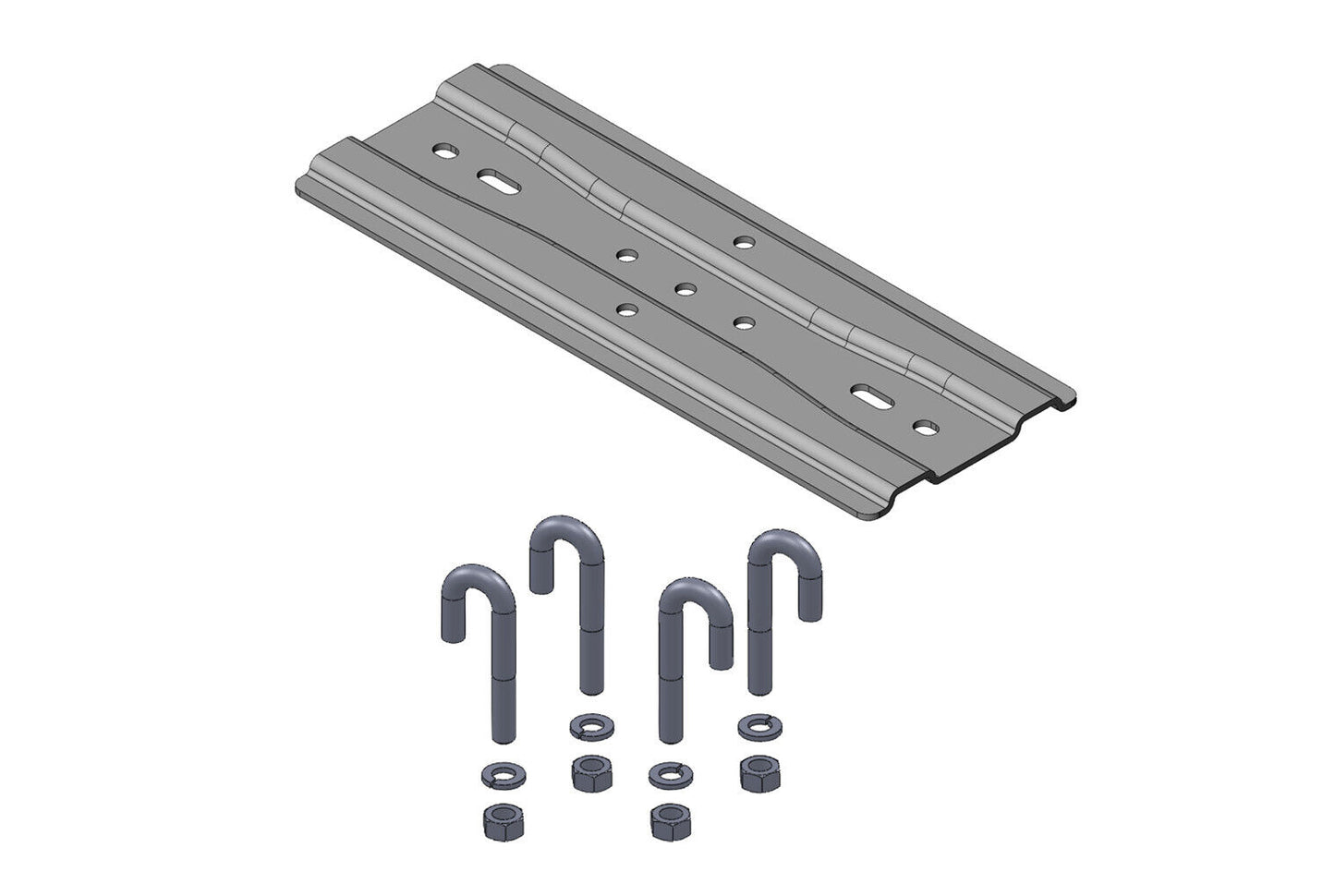 CHATSWORTH 10595712 Channel Rack-To-Runway Mounting Plate Using J-Bolts 9 to 12"