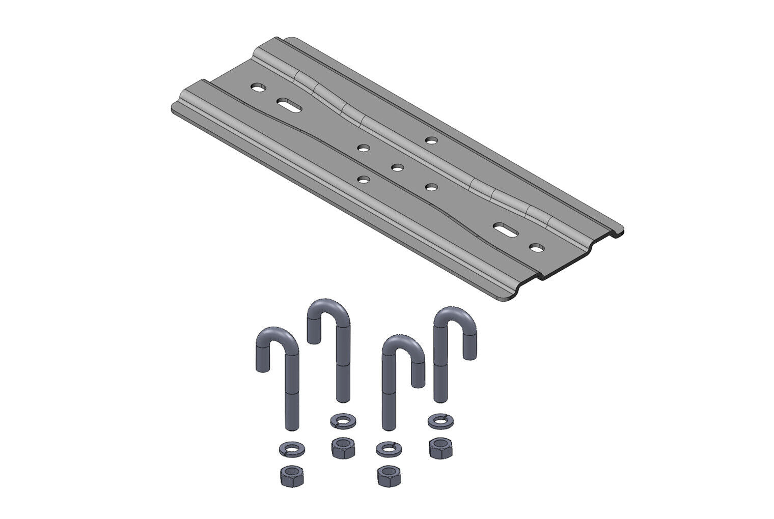 CHATSWORTH 10595712 Channel Rack-To-Runway Mounting Plate Using J-Bolts 9 to 12"