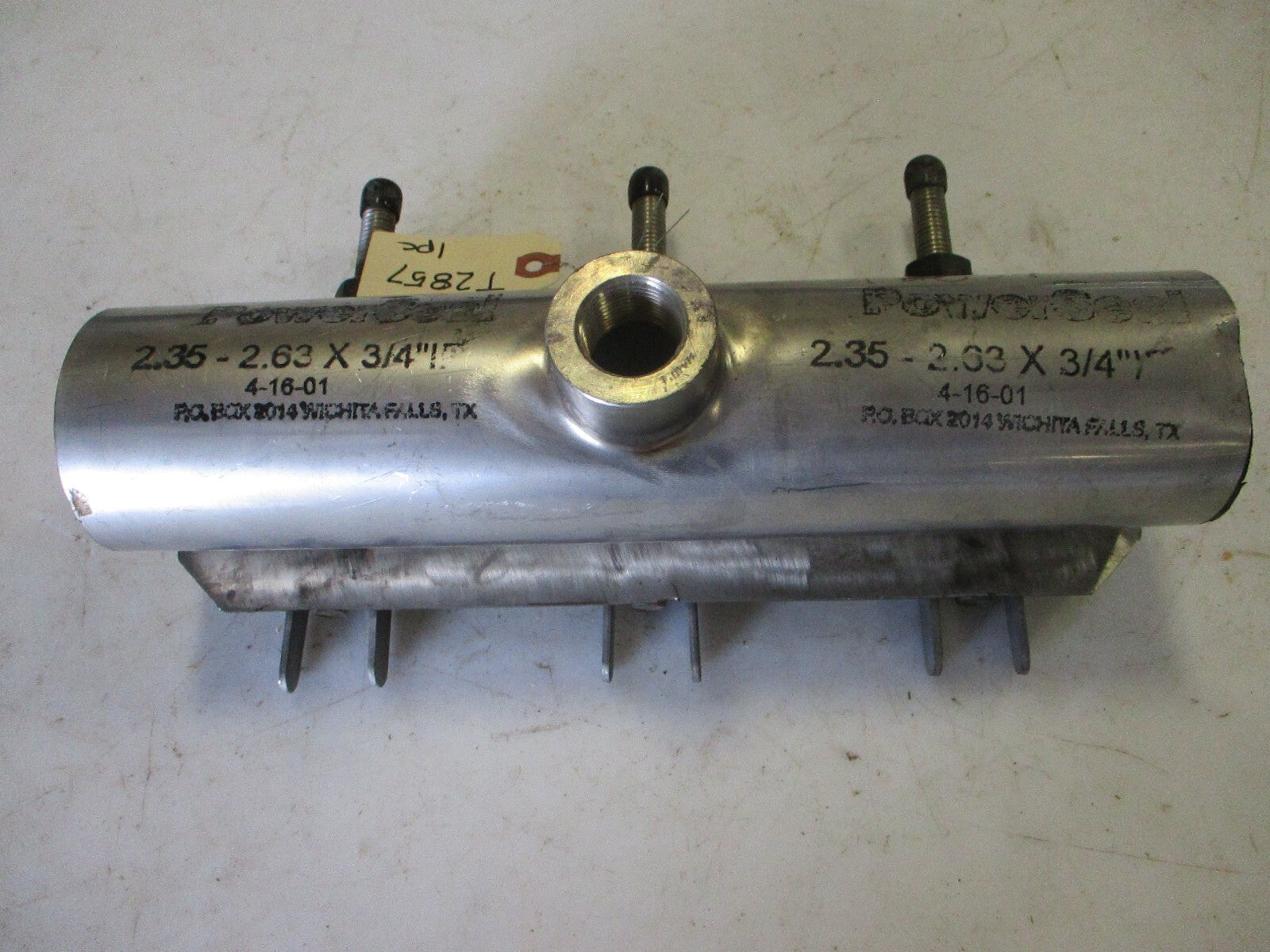 POWERSEAL 3131AS Stainless Single Panel Tapped Pipe Repair Clamp 2" x 3/4" NPT