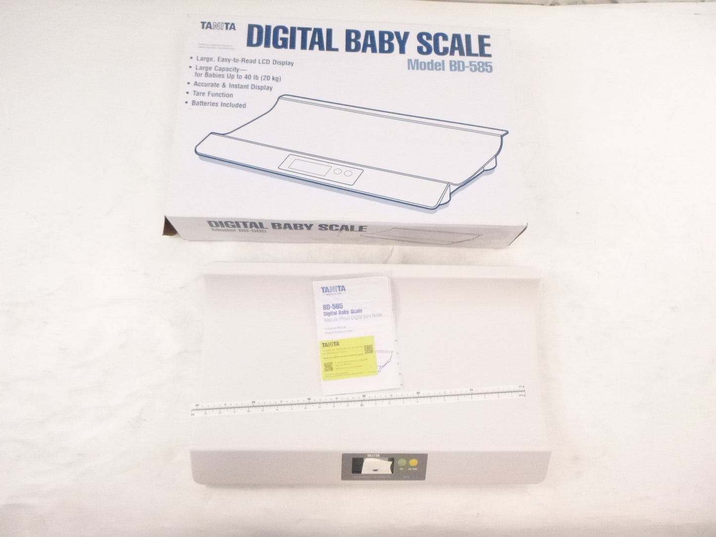 Tanita Digital Baby Scale Model BD-585 Up To 40 Pounds 4AA Batteries Included