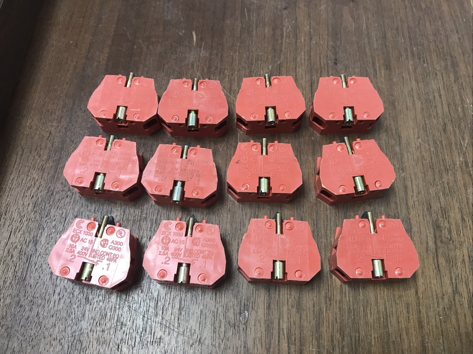 AUTOMATION DIRECT ECX1030 CONTACT BLOCK , ECX1030, LOT OF 12