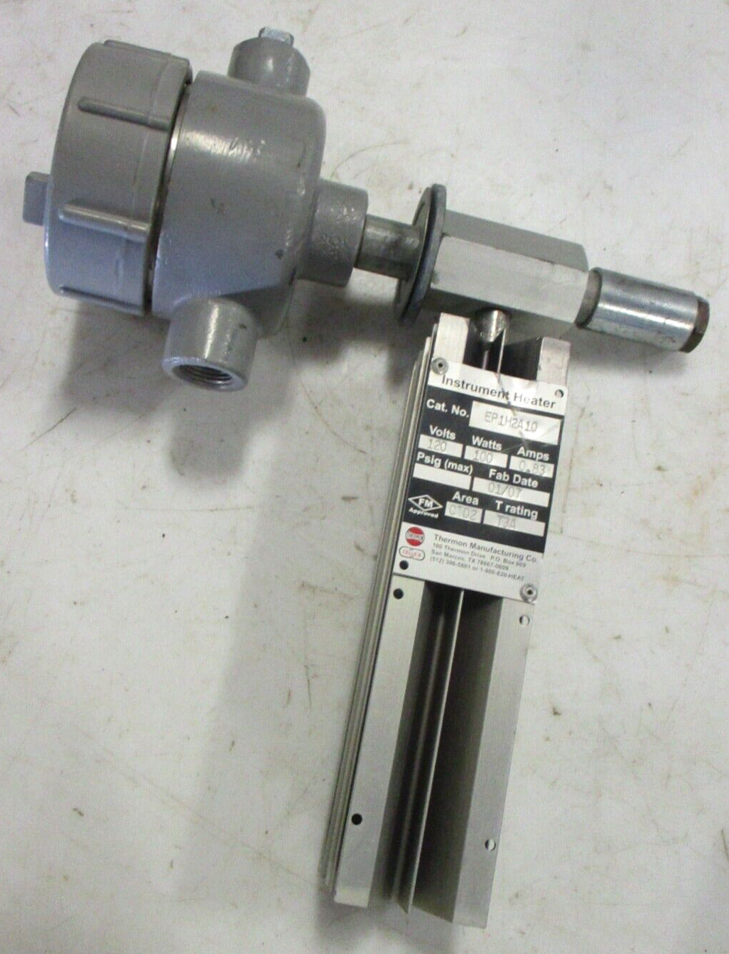 THERMON MFG EP1H2A10 Instrument Heater 120V / 100W / 0.83A / T-Rating T3A