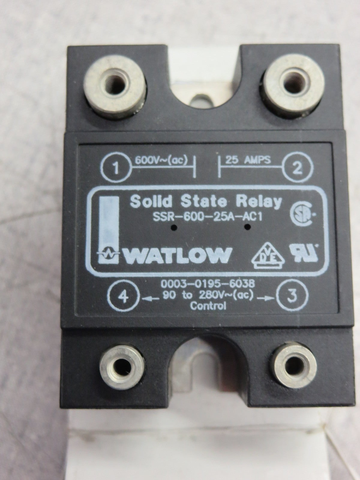 Watlow SSR-600-25A-AC1 Solid State Relay