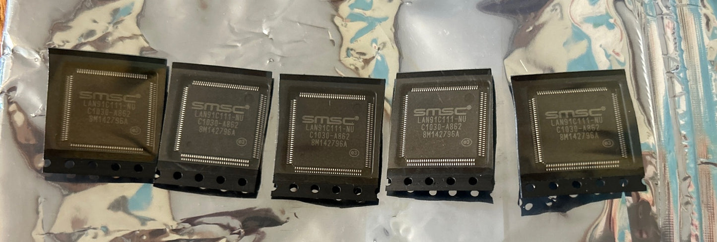*QTY 5* NEW IN SEALED PACKAGE! SMSC LAN91C111-NU LAN91C111 NU.   G2