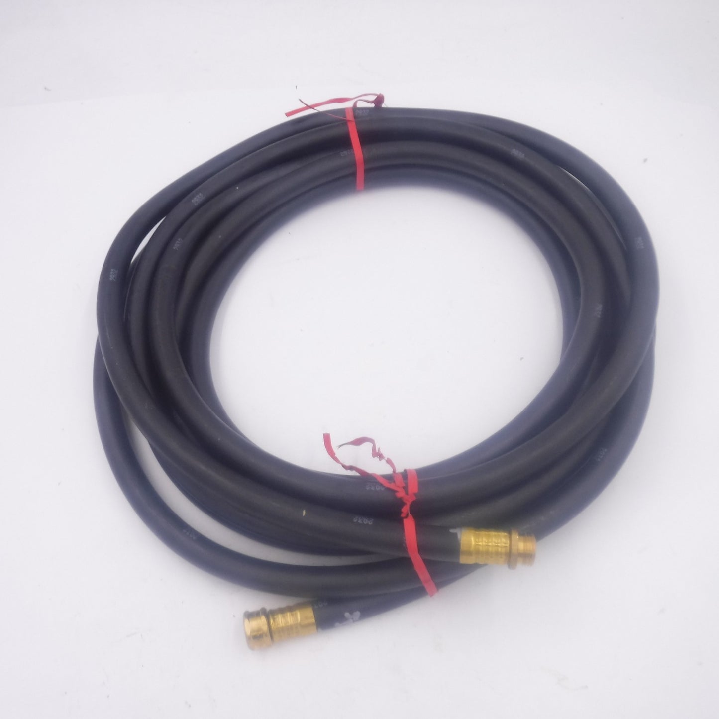 25' MSA 455021 Neoprene Air Hose WP-250 PSI CT Airline 3/8" ID Brass Fittings