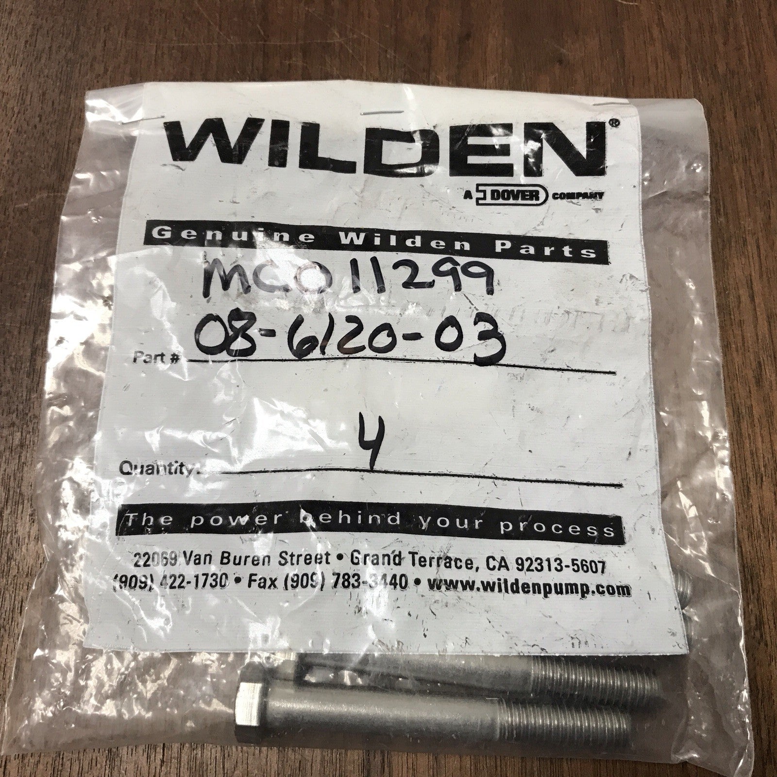WILDEN 08-6120-03 Bolt Screw FOR PUMP (4PCS)