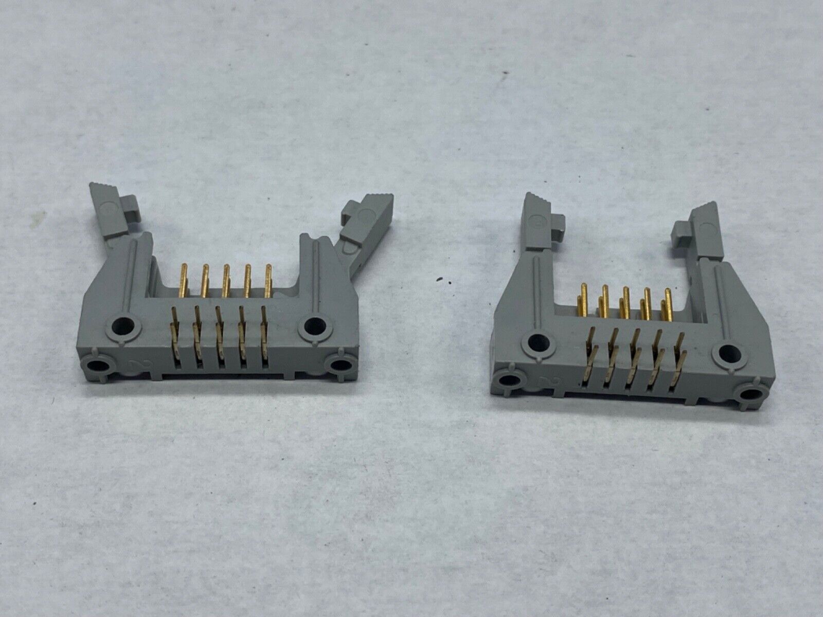 3M connector qty 2 lot, 3446, 90 deg solder pins 2 rows of 5 pins