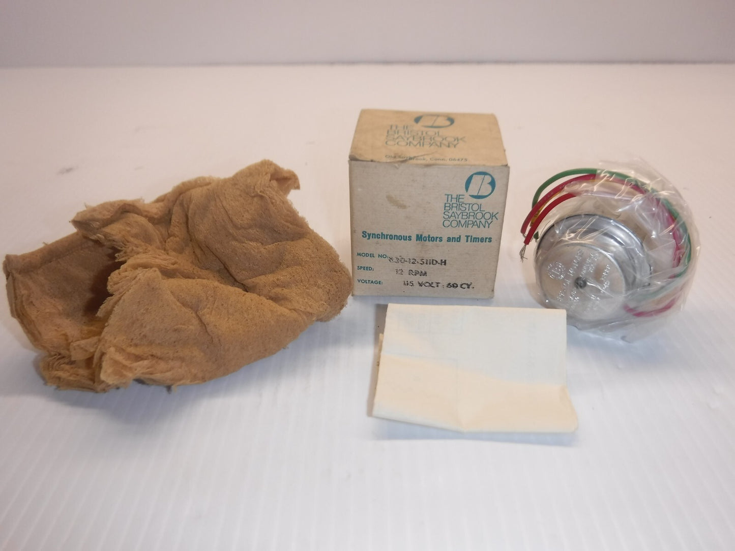 BRISTOL Synchronous Motor 830-12-511D-H 120V 12 RPM