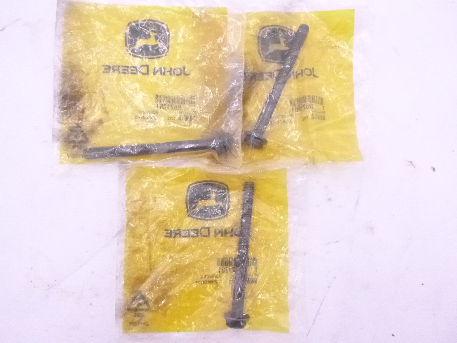 3 Pack OEM John Deere R521261 Hexagonal Head Flanged Screw M10 x 110 for 7R 290