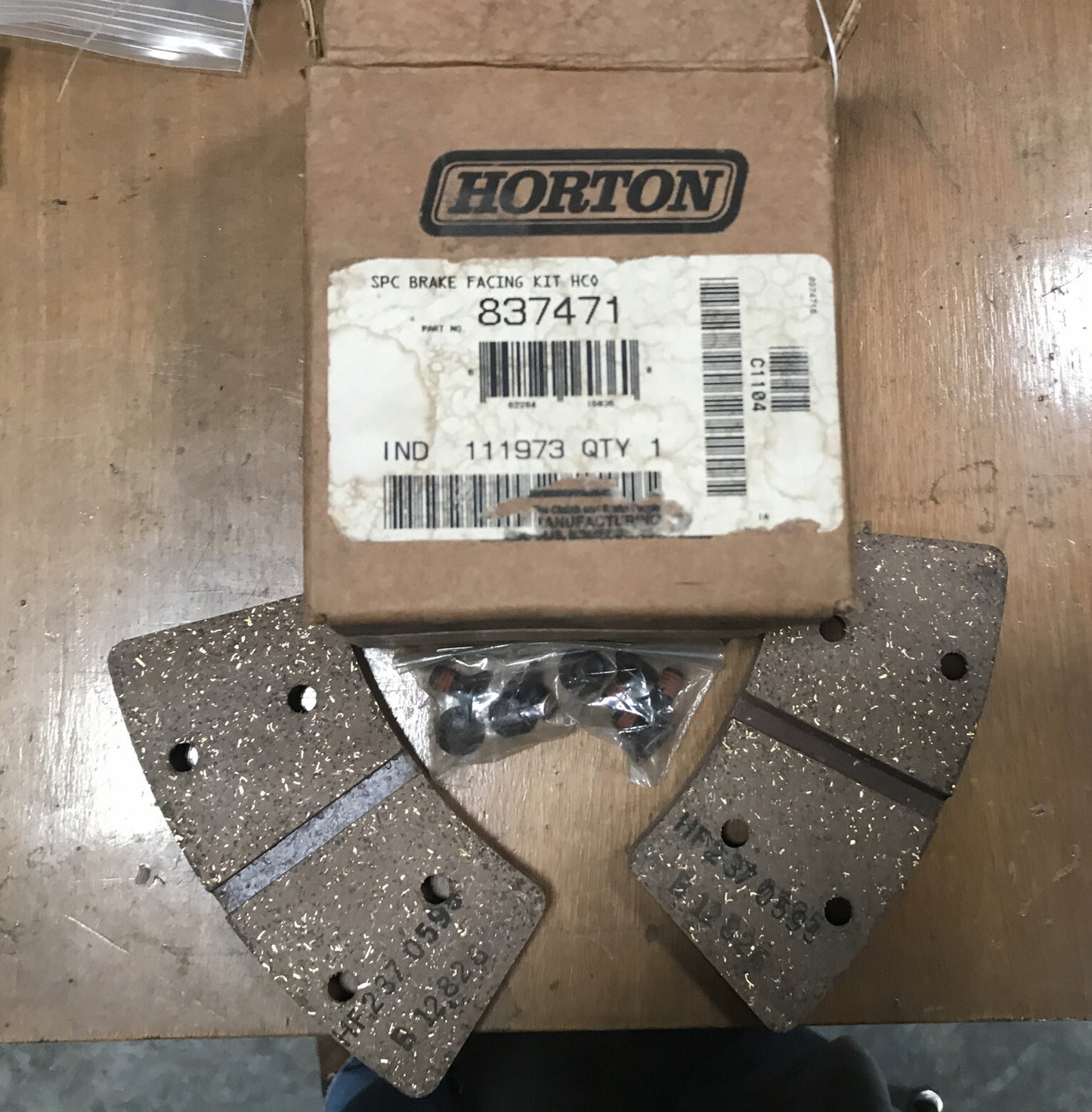 Horton 837471 SPC Brake Facing Kit HCO IND 111973 B12826 New Old Stock HF2370595