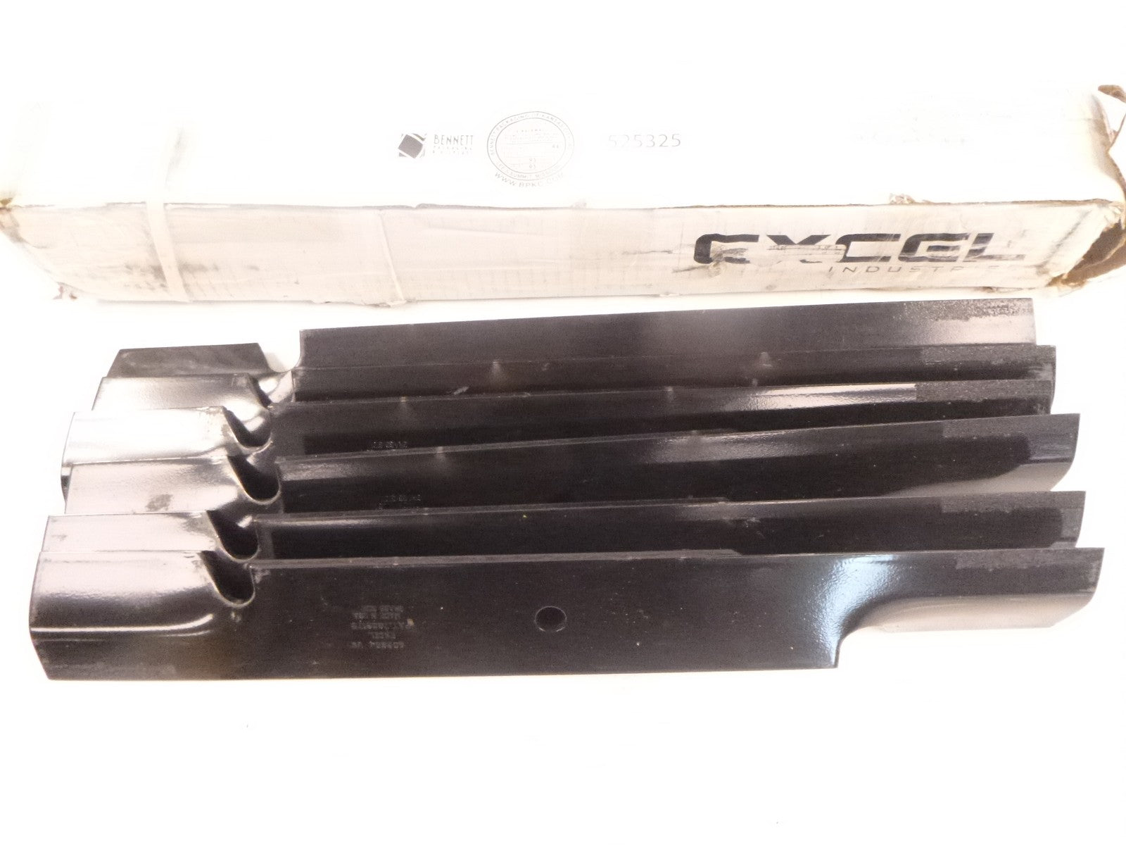 6 Pack OEM Hustler 602864X F22.5" Notched Blades for 927798 927814 927855