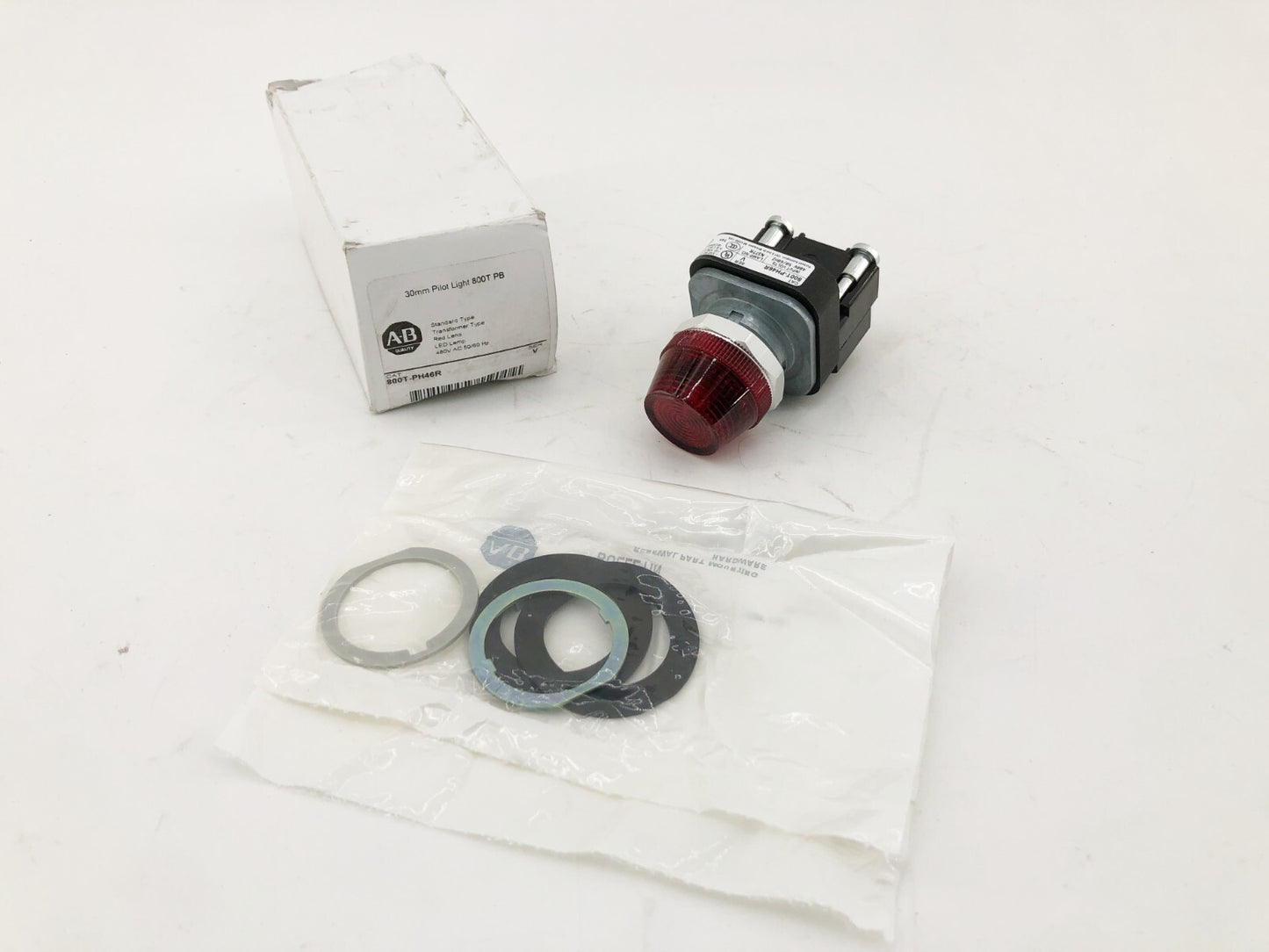 New Allen-Bradley 800T-PH46R Ser. V Red Pilot Light 480VAC 50/60Hz