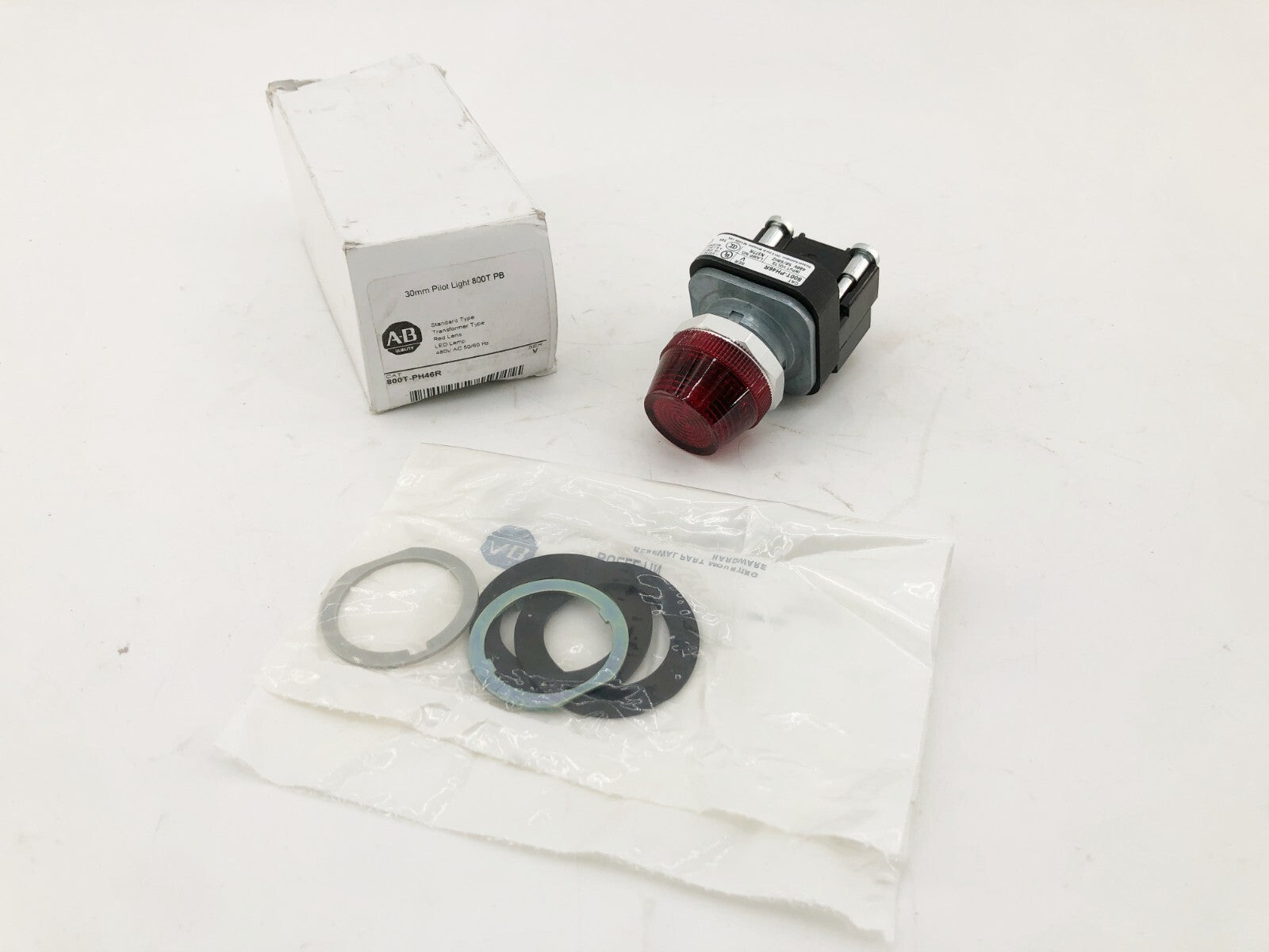 New Allen-Bradley 800T-PH46R Ser. V Red Pilot Light 480VAC 50/60Hz