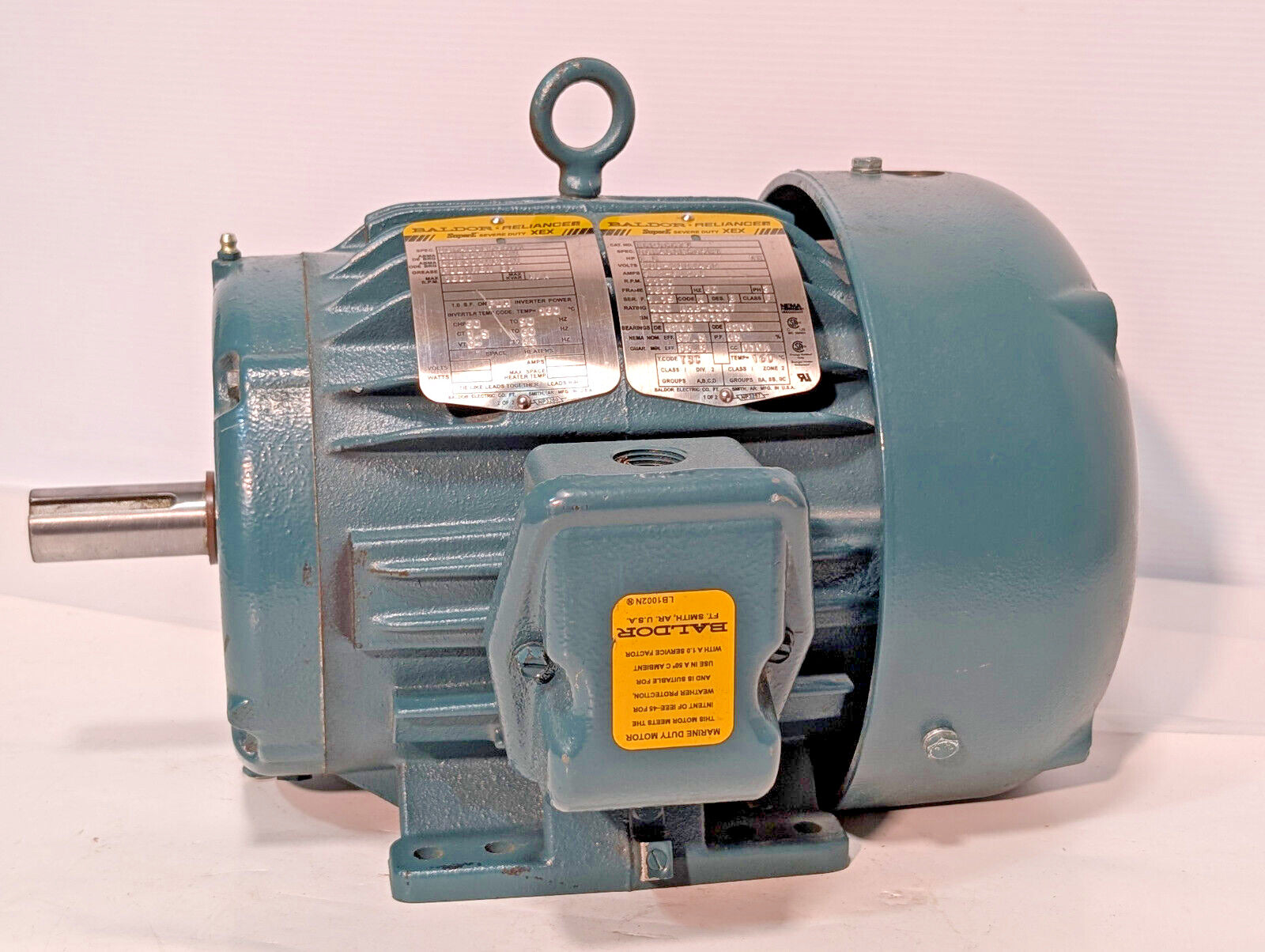 Baldor-Reliance ECP3667T Super-E Severe Duty XEX Motor, 3PH, 1.5HP, 1170RPM, USA